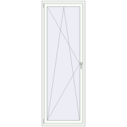 REHAU ENERGY-SAVING SYNEGO MD 800x2300 mm BLACK_ULTI-MATT external