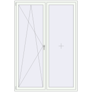 REHAU ENERGY-SAVING SYNEGO MD 1600x2300 mm ANTHRACITE_GREY_STRUKTURAL external