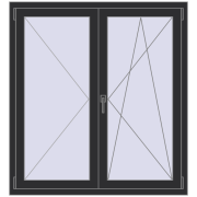 KORSA OPTIMUM REHAU EURO 70 1200x1300 mm