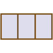 REHAU OPTIMUM EURO-DESIGN 70 2320x1170 mm GOLDEN OAK two-sided