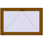 REHAU OPTIMUM EURO-DESIGN 70 1400x900 mm GOLDEN OAK two-sided