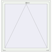 REHAU ENERGY-SAVING SYNEGO MD 1450x1500 mm RAL 9016 Traffic white dwustronny