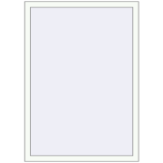 REHAU OPTIMUM EURO-DESIGN 70 965x1400 mm RAL 9016 Traffic white two-sided