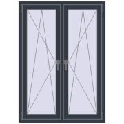 REHAU ENERGY-SAVING SYNEGO MD 1050x1490 mm ANTHRACITE_GREY_STRUKTURAL dwustronny REHAU ENERGY-SAVING SYNEGO MD 1050x1490 mm ANTHRACITE_GREY_STRUKTURAL dwustronny