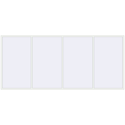 Okna skrzydłowe 5000x2200 mm REHAU BRILLANT DESIGN RAL 9016 Traffic white dwustronny