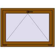 REHAU OPTIMUM EURO-DESIGN 70 1050x750 mm GOLDEN OAK dwustronny