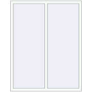 REHAU OPTIMUM EURO-DESIGN 70 1300x1655 mm RAL 9016 Traffic white two-sided