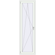 REHAU OPTIMUM EURO-DESIGN 70 600x2200 mm RAL 9016 Traffic white two-sided