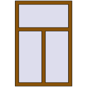 REHAU ENERGY-SAVING SYNEGO MD 800x1200 mm GOLDEN OAK two-sided