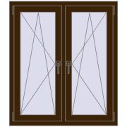 Okna skrzydłowe 1020x1160 mm REHAU ENERGY-SAVING SYNEGO MD DARK_OAK dwustronny