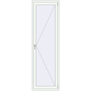 REHAU BRILLANT DESIGN 700x2300 mm RAL 9016 Traffic white two-sided