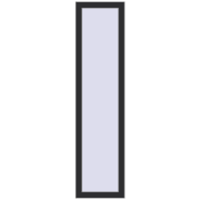 REHAU OPTIMUM EURO-DESIGN 70 400x1600 mm ANTHRACITE_GREY_GLATT two-sided