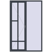 REHAU ENERGY-SAVING SYNEGO MD 1500x2350 mm ANTHRACITE_GREY_STRUKTURAL dwustronny REHAU ENERGY-SAVING SYNEGO MD 1500x2350 mm ANTHRACITE_GREY_STRUKTURAL dwustronny