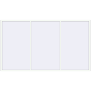 REHAU OPTIMUM EURO-DESIGN 70 3500x2000 mm RAL 9016 Traffic white two-sided