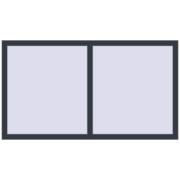 REHAU ENERGY-SAVING SYNEGO MD 1600x900 mm ANTHRACITE_GREY_STRUKTURAL two-sided