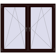 REHAU ENERGY-SAVING SYNEGO MD 1575x1400 mm CHOCOLATE_BROWN dwustronny REHAU ENERGY-SAVING SYNEGO MD 1575x1400 mm CHOCOLATE_BROWN dwustronny