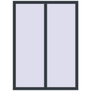 REHAU ENERGY-SAVING SYNEGO MD 1100x1500 mm ANTHRACITE_GREY_STRUKTURAL two-sided