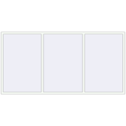REHAU OPTIMUM EURO-DESIGN 70 3000x1500 mm RAL 9016 Traffic white two-sided