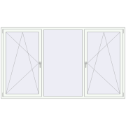 ALU STANDARD 72 2600x1500 mm RAL 9016 Traffic white two-sided