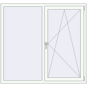 EPSILON OPTIMA 1450x1400 mm GOLDEN OAK zewnętrzny