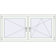 REHAU OPTIMUM EURO-DESIGN 70 1490x730 mm RAL 9016 Traffic white dwustronny REHAU OPTIMUM EURO-DESIGN 70 1490x730 mm RAL 9016 Traffic white dwustronny