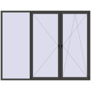 REHAU ENERGY-SAVING SYNEGO MD 3000x2330 mm BASALT_GREY two-sided REHAU ENERGY-SAVING SYNEGO MD 3000x2330 mm BASALT_GREY two-sided