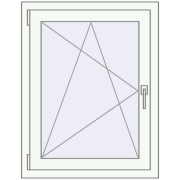 Tilt-and-Turn 700x900 mm REHAU ENERGY-SAVING SYNEGO MD BASALT_GREY external