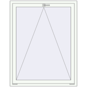 REHAU ENERGY-SAVING SYNEGO MD 1100x1400 mm RAL 9016 Traffic white two-sided