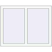 REHAU OPTIMUM EURO-DESIGN 70 970x770 mm RAL 9016 Traffic white two-sided