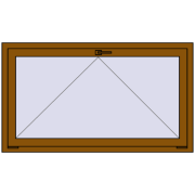 REHAU OPTIMUM EURO-DESIGN 70 1400x800 mm GOLDEN OAK two-sided