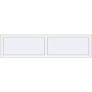 REHAU OPTIMUM EURO-DESIGN 70 2000x500 mm RAL 9016 Traffic white two-sided