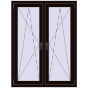 REHAU ENERGY-SAVING SYNEGO MD 1050x1415 mm BLACK_BROWN dwustronny REHAU ENERGY-SAVING SYNEGO MD 1050x1415 mm BLACK_BROWN dwustronny