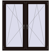 REHAU ENERGY-SAVING SYNEGO MD 1260x1400 mm BLACK_BROWN dwustronny REHAU ENERGY-SAVING SYNEGO MD 1260x1400 mm BLACK_BROWN dwustronny
