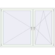 REHAU OPTIMUM EURO-DESIGN 70 2000x1450 mm RAL 9016 Traffic white dwustronny REHAU OPTIMUM EURO-DESIGN 70 2000x1450 mm RAL 9016 Traffic white dwustronny