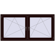 REHAU ENERGY-SAVING SYNEGO MD 1770x860 mm CHOCOLATE_BROWN two-sided