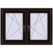 Okna skrzydłowe 1065x725 mm REHAU ENERGY-SAVING SYNEGO MD BLACK_BROWN dwustronny Okna skrzydłowe 1065x725 mm REHAU ENERGY-SAVING SYNEGO MD BLACK_BROWN dwustronny