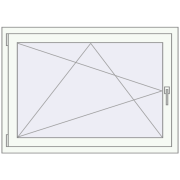 Okna skrzydłowe 1200x800 mm EPSILON OPTIMA RAL 9016 Traffic white dwustronny