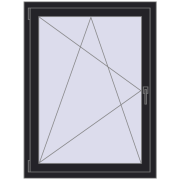 REHAU ENERGY-SAVING SYNEGO MD 900x1200 mm BLACK_ULTI-MATT two-sided