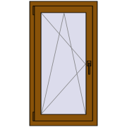 KORSA OPTIMUM REHAU EURO 70 600x1100 mm