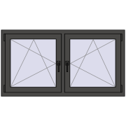 REHAU ENERGY-SAVING SYNEGO MD 1365x725 mm BASALT_GREY dwustronny REHAU ENERGY-SAVING SYNEGO MD 1365x725 mm BASALT_GREY dwustronny