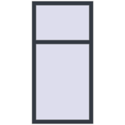 Okna skrzydłowe 750x1500 mm KORSA BRILLANT DESIGN