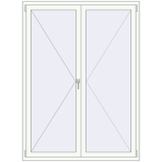 Okna skrzydłowe 1400x1900 mm KORSA BRILLANT DESIGN