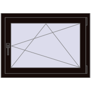 Okna skrzydłowe 900x650 mm KORSA BRILLANT DESIGN