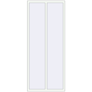 REHAU BRILLANT DESIGN 1000x2400 mm GOLDEN OAK external