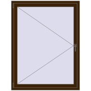 REHAU ENERGY-SAVING SYNEGO MD 1150x1500 mm DARK_OAK two-sided