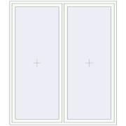 REHAU OPTIMUM EURO-DESIGN 70 1900x2200 mm RAL 9016 Traffic white two-sided