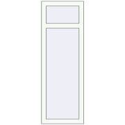 Okna skrzydłowe 450x1300 mm REHAU OPTIMUM EURO-DESIGN 70 RAL 9016 Traffic white dwustronny
