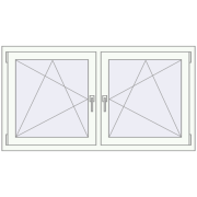 REHAU ENERGY-SAVING SYNEGO MD 1380x755 mm DARK_OAK zewnętrzny