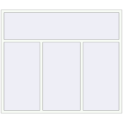 REHAU OPTIMUM EURO-DESIGN 70 2100x1800 mm RAL 9016 Traffic white two-sided