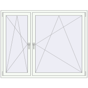 REHAU OPTIMUM EURO-DESIGN 70 1690x1320 mm RAL 9016 Traffic white two-sided